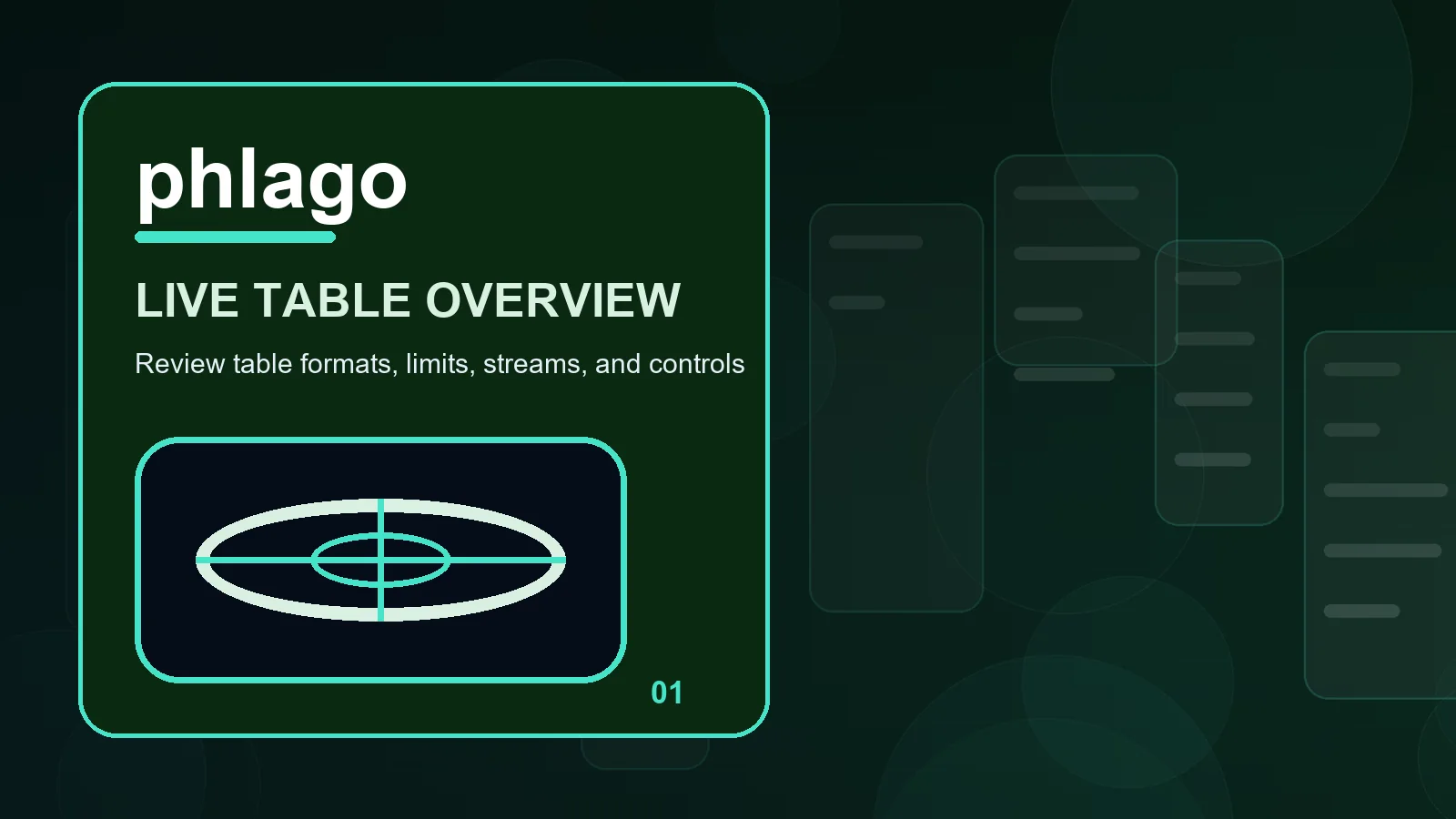 phlago live casino overview showing screen labels, route markers, and deliberate pauses