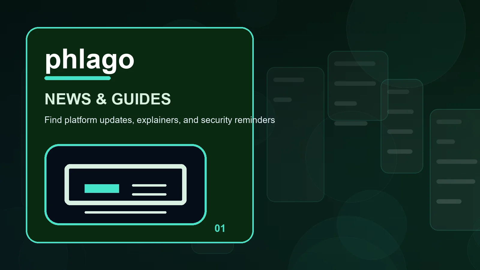 phlago news overview showing screen labels, route markers, and deliberate pauses