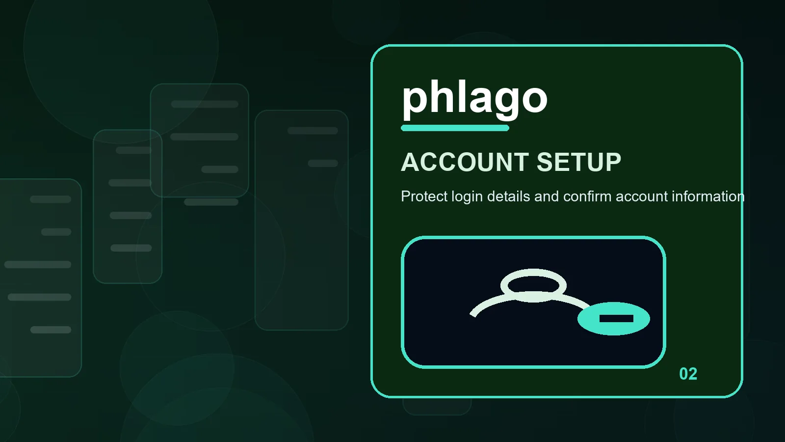 phlago register illustration for read unique password before moving forward