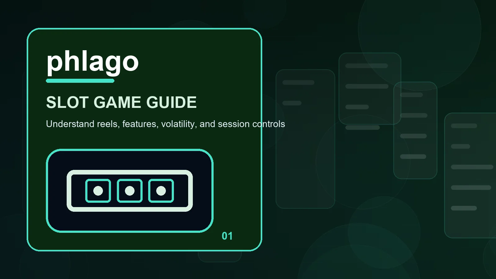 phlago slots overview showing screen labels, route markers, and deliberate pauses