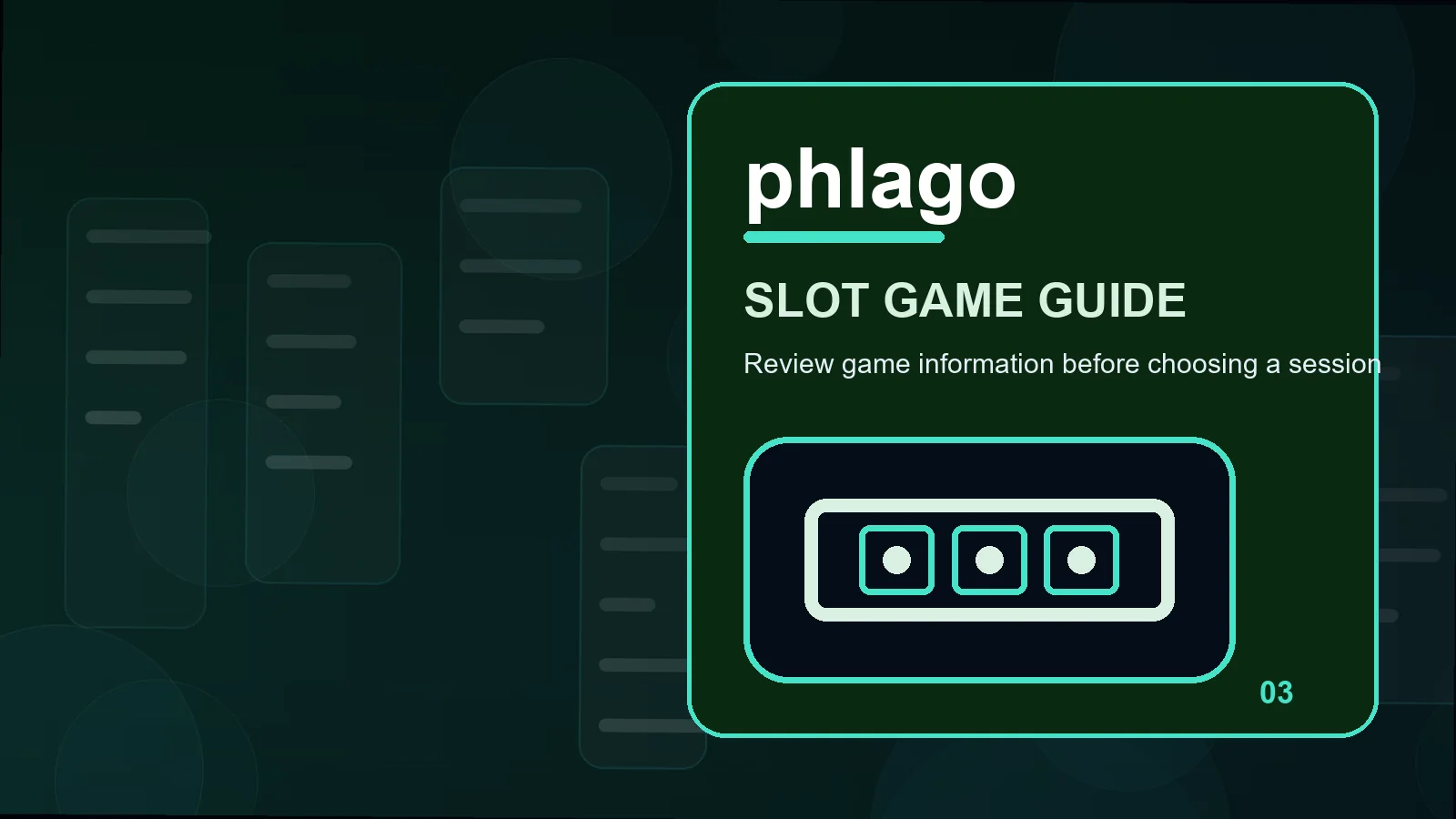 phlago slots illustration for a practical check for lobby filters